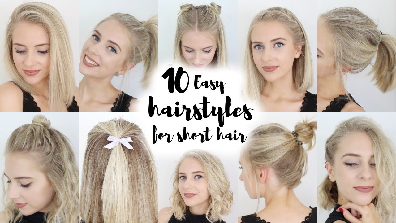 10 Easy Hairstyles
 10 Easy Hairstyles for SHORT Hair