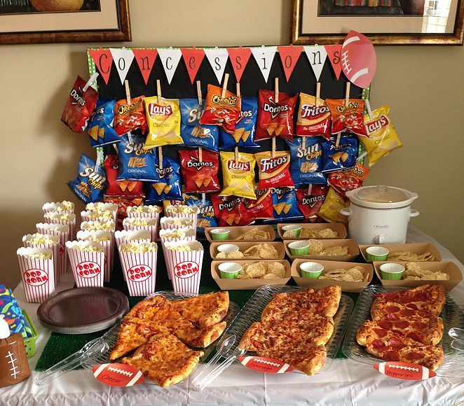 10 Year Old Birthday Party Food Ideas
 Concession stand for football baseball or other sports