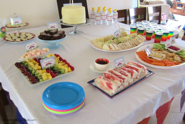 10 Year Old Birthday Party Food Ideas
 Learn with Play at Home Rainbow Birthday Party Ideas
