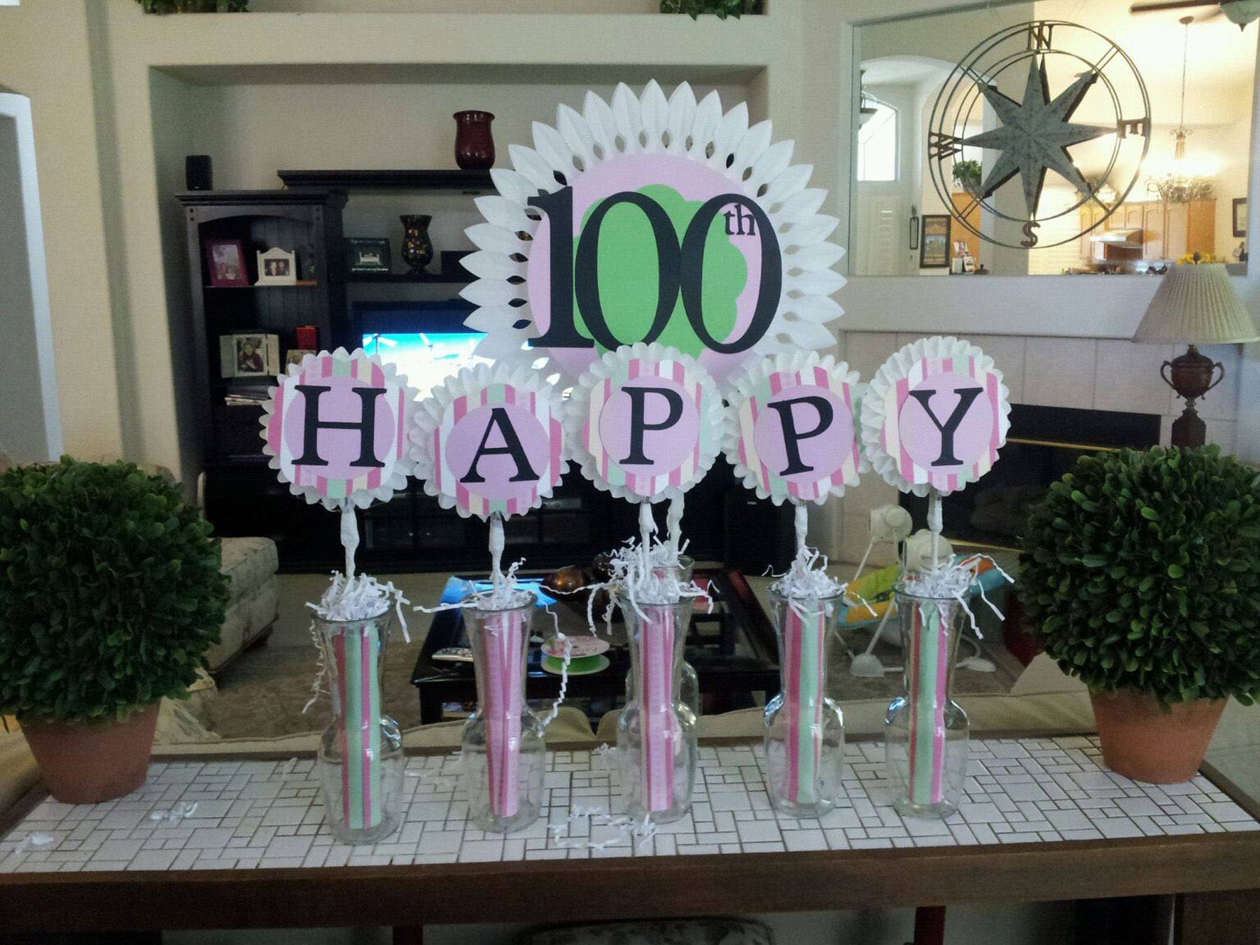 100 Birthday Party Ideas
 Cake Table Decoration for Grandma Esther s 100th Birthday