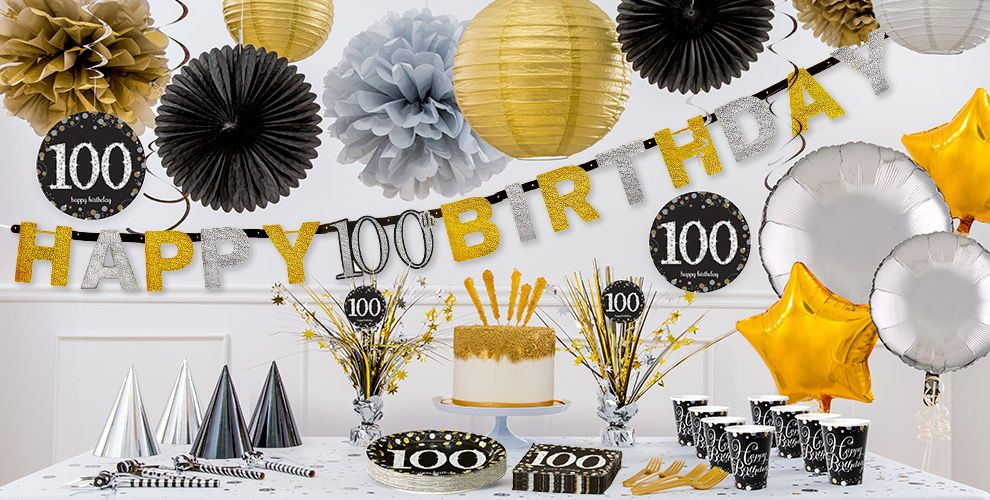 100 Birthday Party Ideas
 Sparkling Celebration 100th Birthday Party Supplies