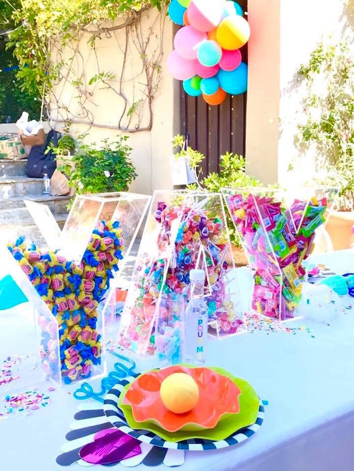 10Th Birthday Gift Ideas For Girl
 Kara s Party Ideas Colorful Modern 10th Birthday Party