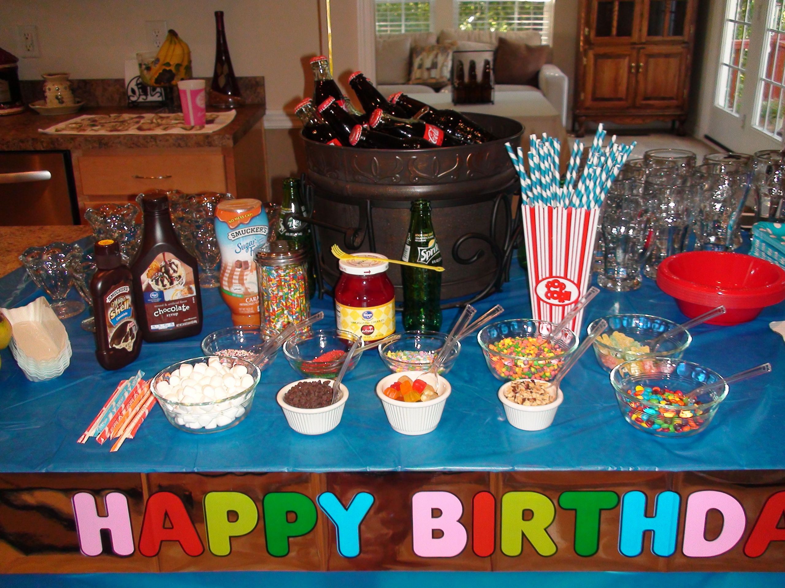 12 Yr Old Birthday Party Ideas Girl
 12 year old party root beer floats banana splits ice
