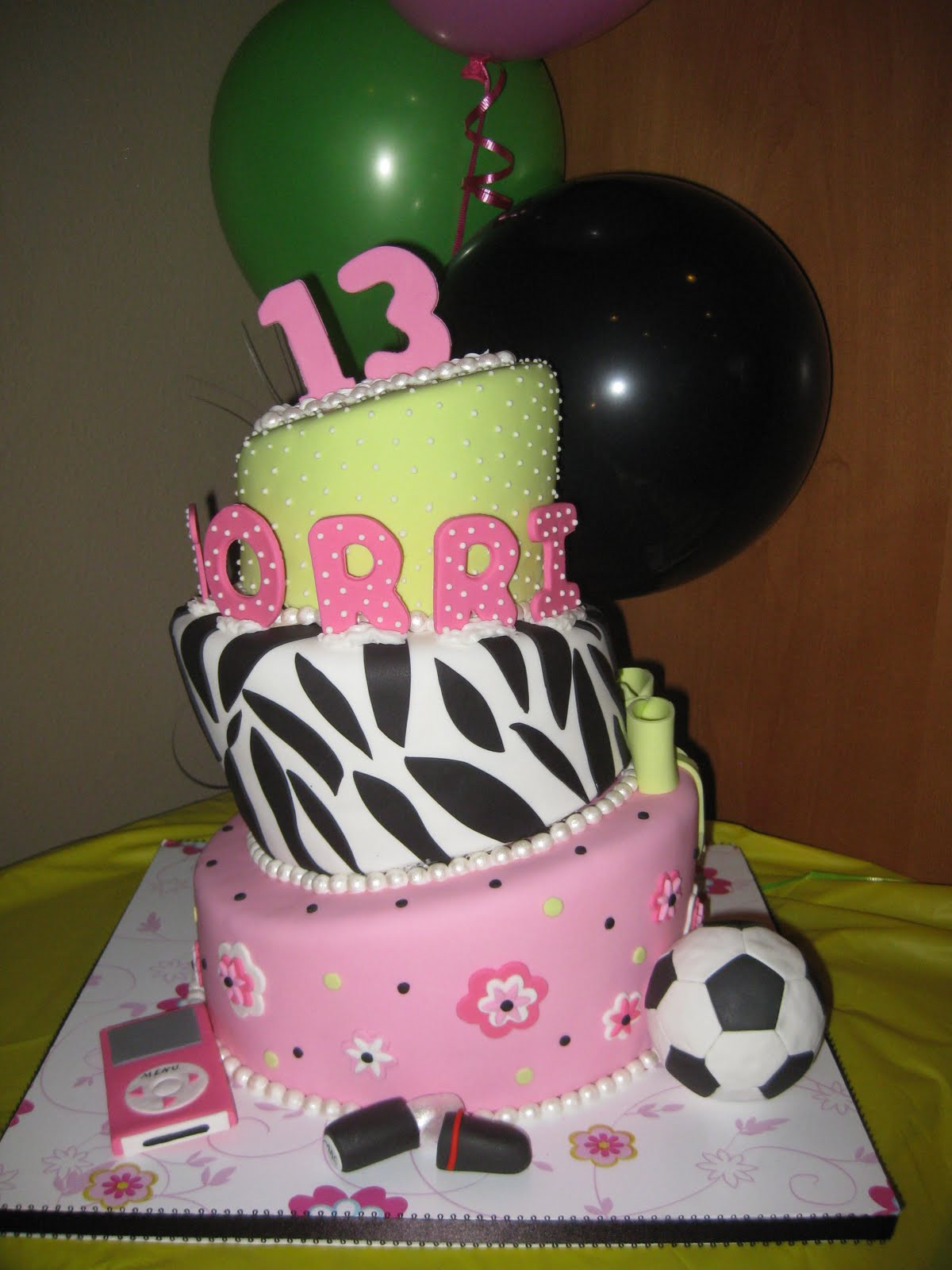 13 Year Old Birthday Cakes
 Sugar Chef 13TH BIRTHDAY CAKE