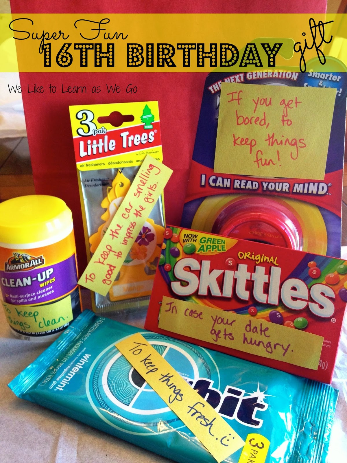 16th Birthday Gift Ideas
 We Like to Learn as We Go Super Fun 16th Birthday Gift
