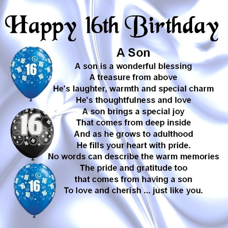 16Th Birthday Quotes For Son
 16th birthday images for son 16th birthday wishes for son