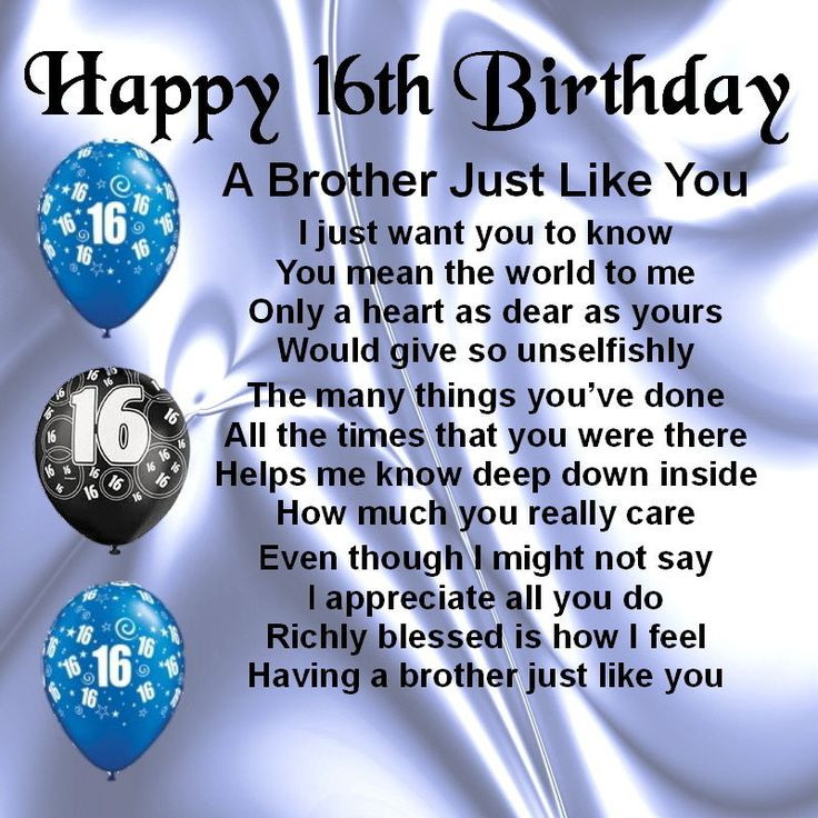 16Th Birthday Quotes For Son
 Pin by Coastergreetings on Brother Gifts
