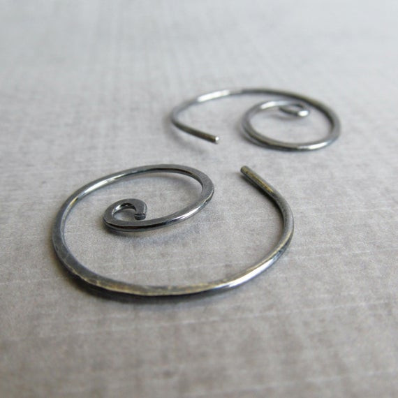 18 Gauge Earrings
 18 gauge Spiral Earrings Small Spiral Earrings Swirl