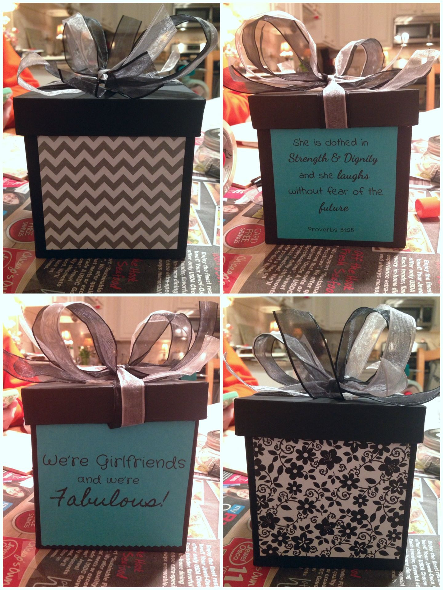18Th Anniversary Gift Ideas
 DIY Gift box I made for my friends 18th Birthday