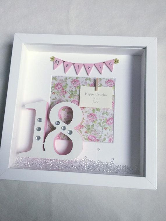18Th Anniversary Gift Ideas
 Birthday Box Frame 18th 21st 30th 40th 50th 60th by