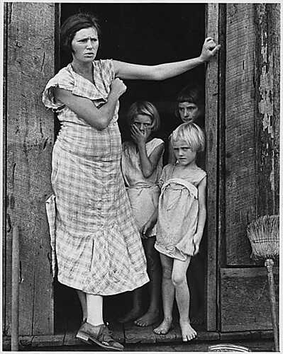 1930S Children Fashion
 Public Domain FSA Arkansas cropper s Wife and