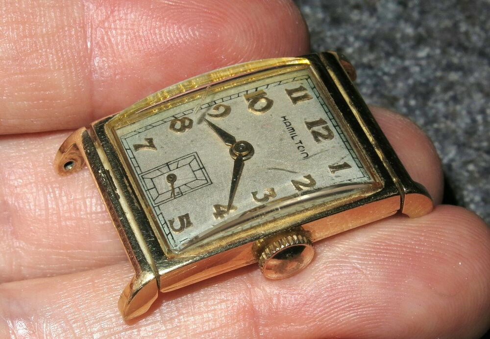 1950'S Mens Hairstyles
 VINTAGE 14K GOLD MENS 1950 S HAMILTON MANUAL WIND WATCH