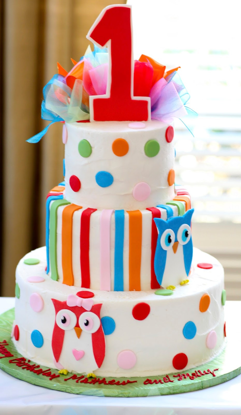 1st Birthday Cake
 Just a Little Party Twin 1st Birthday Uni BOY