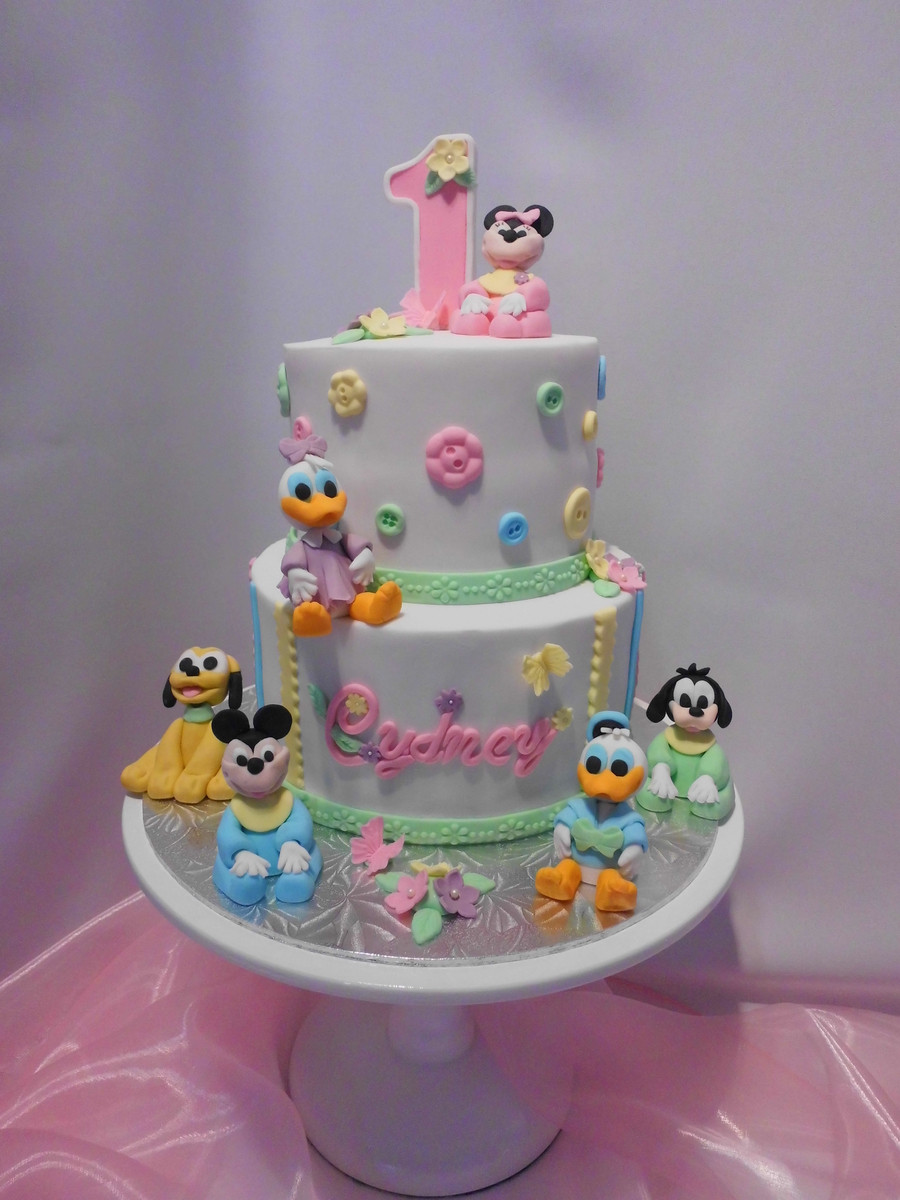 1st Birthday Cake
 Disney Babies First Birthday Cake CakeCentral