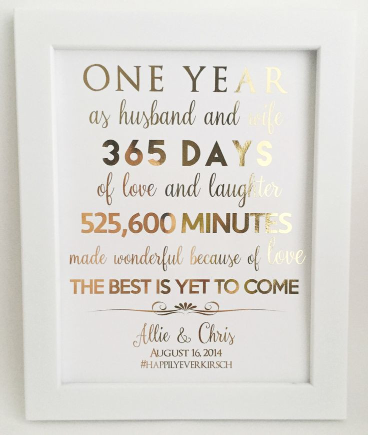 1st Wedding Anniversary Gifts
 The 25 best First anniversary quotes ideas on Pinterest