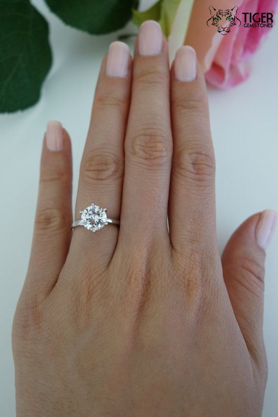 2 Carat Diamond Solitaire Engagement Ring
 2 Carat Diamond Ring Hand Heart Shaped Diamond