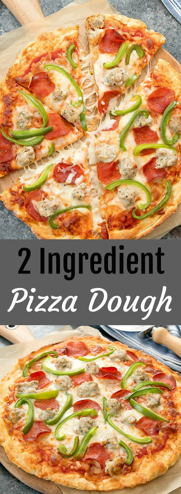 2 Ingredient Pizza Dough
 2 Ingre nt Pizza Dough Kirbie s Cravings