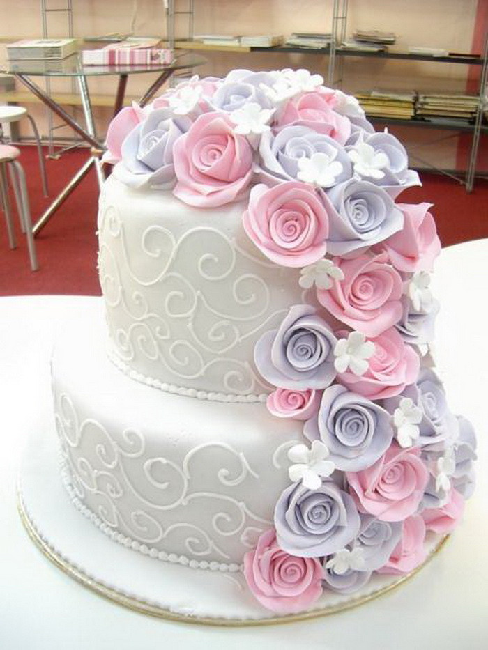 2 Layer Wedding Cakes
 Wedding Cake Two Layer