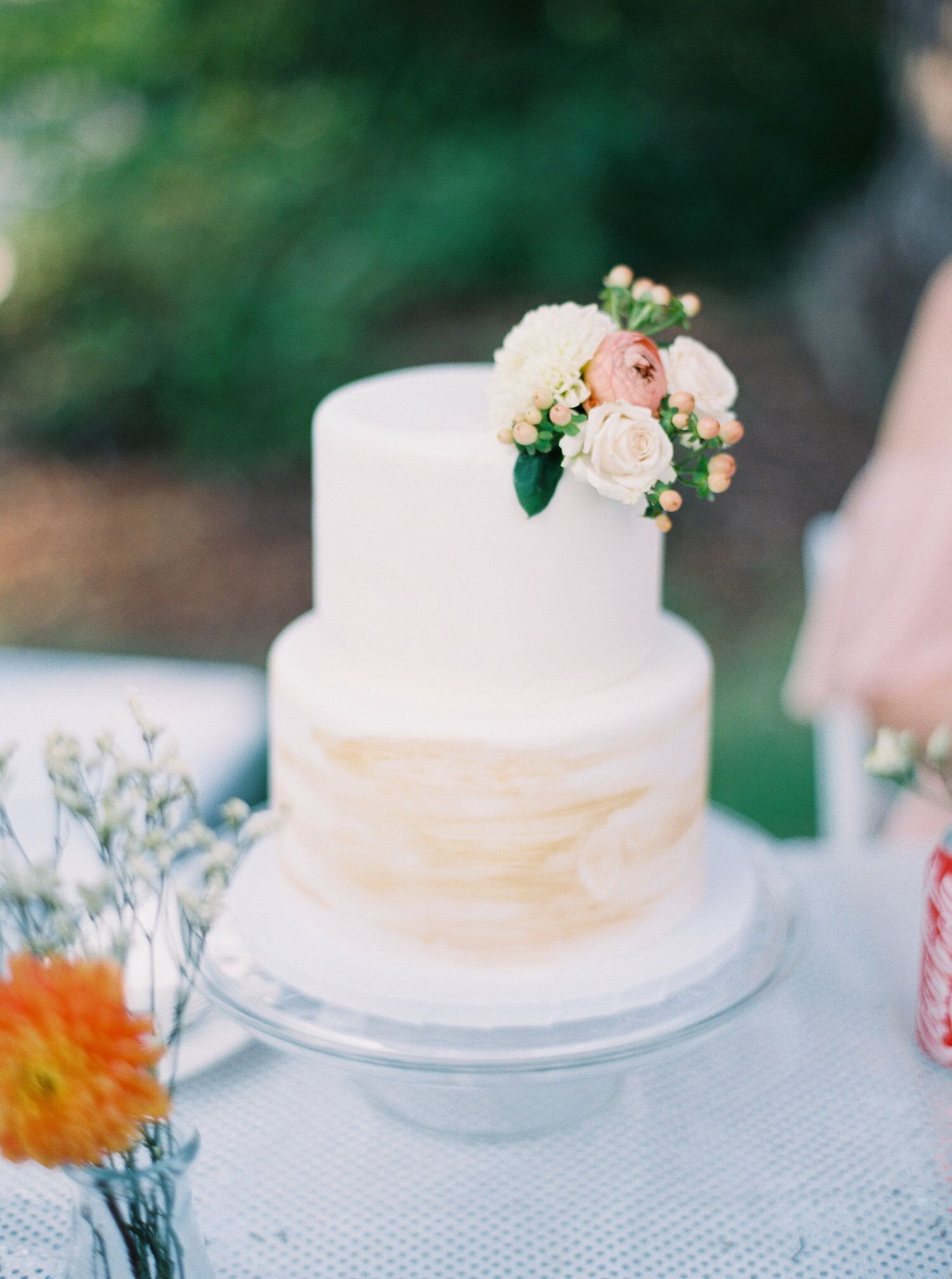 2 Layer Wedding Cakes
 Simple Two Tier Wedding Cake