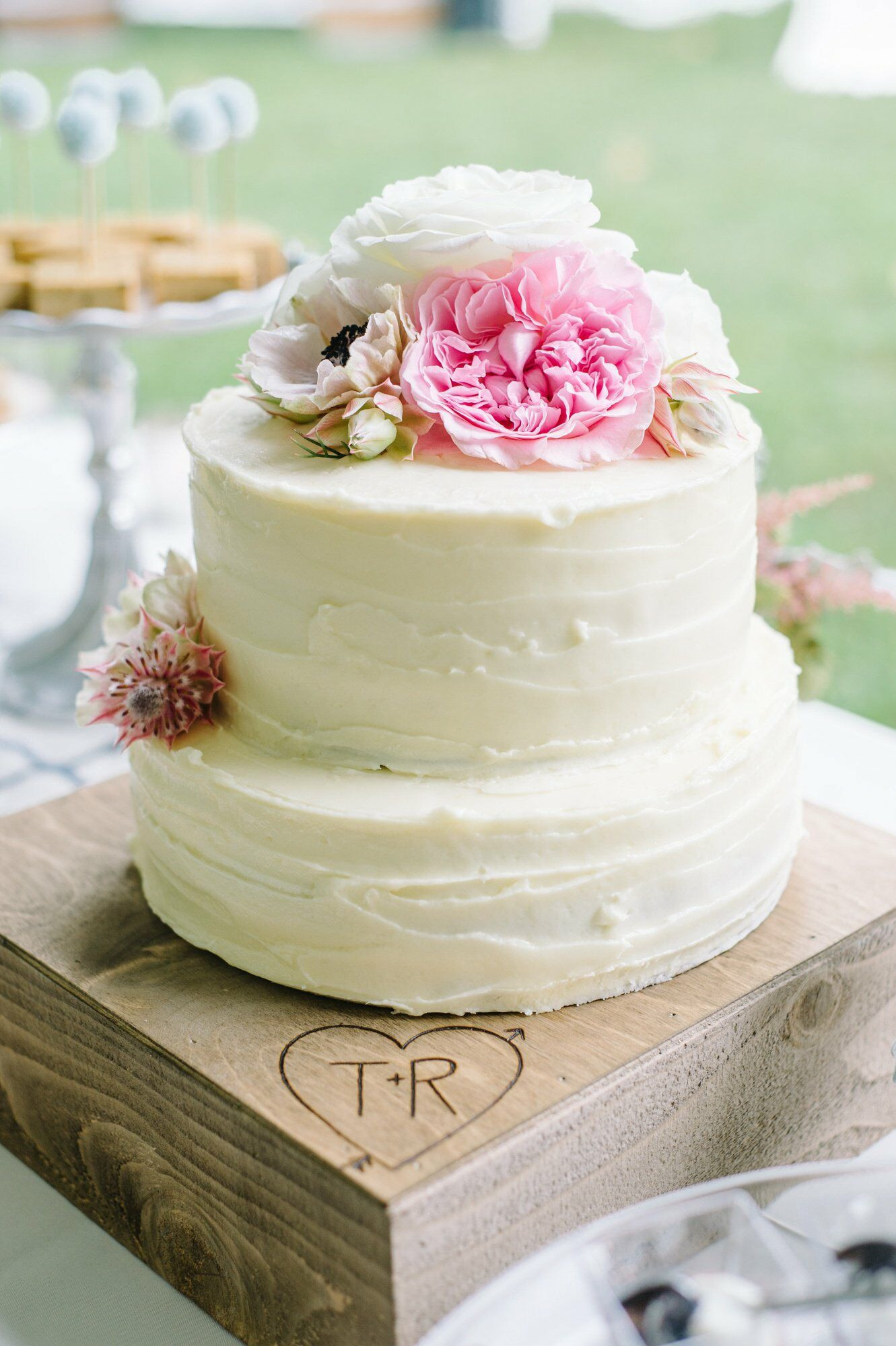 2 Layer Wedding Cakes
 Two Tier Buttercream Wedding Cake