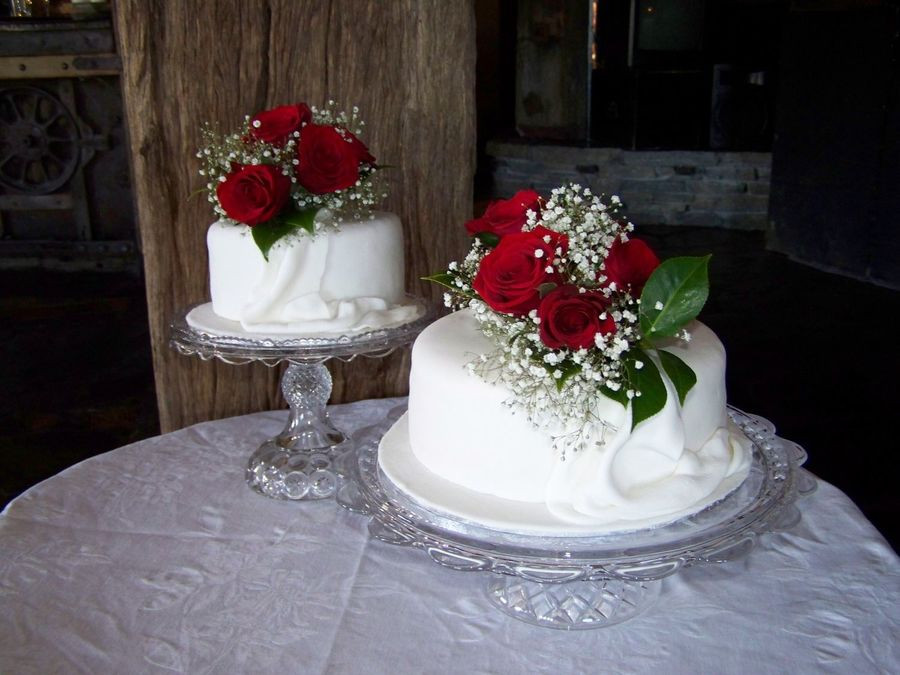 2 Layer Wedding Cakes
 Two Tier Wedding Cake CakeCentral