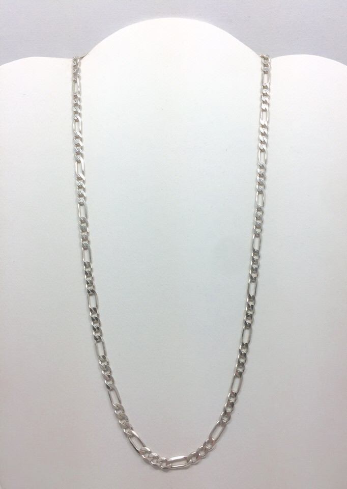 20 Inch Necklace Chain
 4 3mm Figaro Link Italian Chain Necklace 20 Inch Sterling