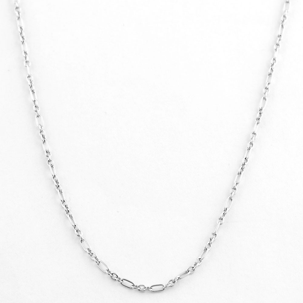 20 Inch Necklace Chain
 Sterling Silver 20 inch Mixed Link Chain Necklace