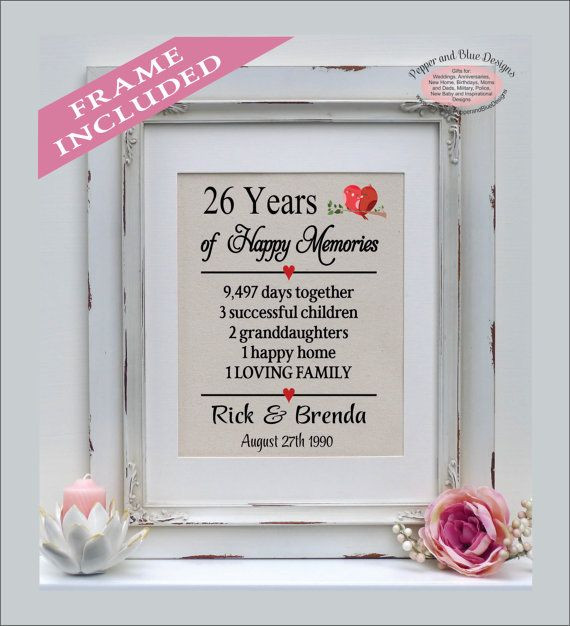 26 Year Anniversary Gift Ideas
 26th anniversary 26 years married 26 years by