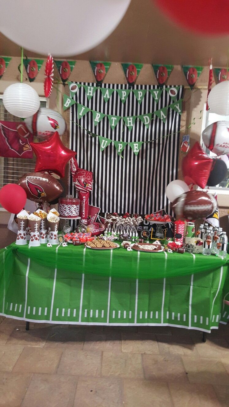 27Th Birthday Gift Ideas For Her
 Treat table i created for my husband 27th birthday nfl and