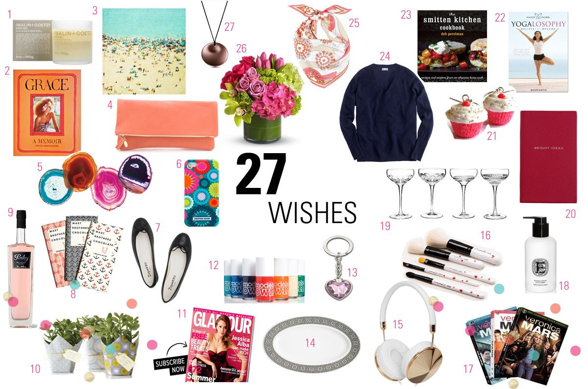27Th Birthday Gift Ideas For Her
 27 Birthday Gift Guide for your girlfriend bestfriend or