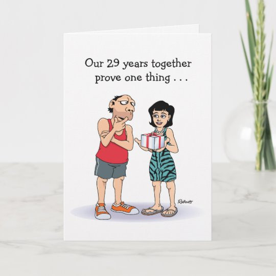 29Th Wedding Anniversary Gift Ideas
 29th Wedding Anniversary Card