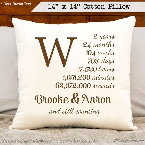 2Nd Anniversary Gift Ideas Cotton
 2nd anniversary cotton t personalized anniversary by iXiDesign