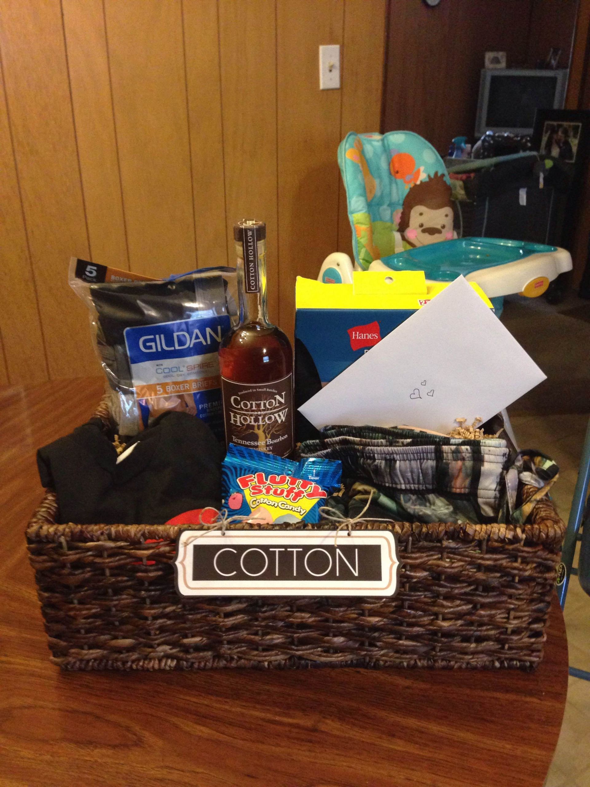 2Nd Year Anniversary Gift Ideas For Him
 "Cotton" t basket I put to her for my husband for our