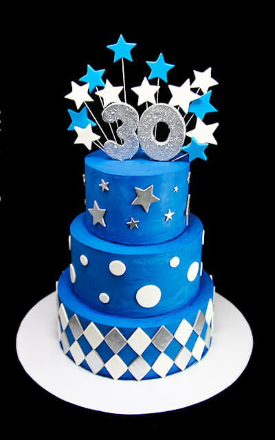 30th Birthday Cakes For Him
 Glam 30th Birthday Cake Butterfly Bake Shop in New York