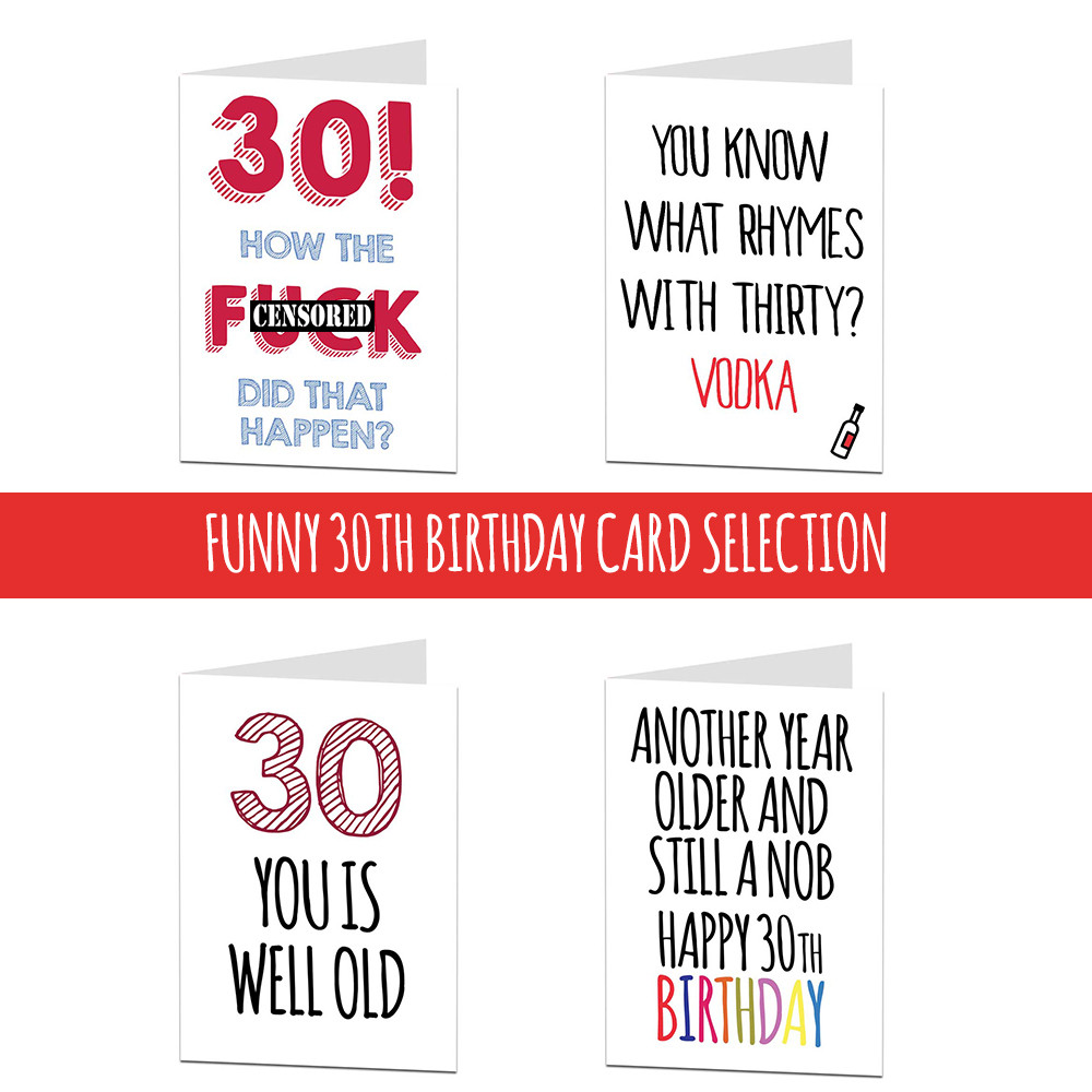 30th Birthday Cards
 30 30th Birthday Card Cards For Men Women Brother Sister