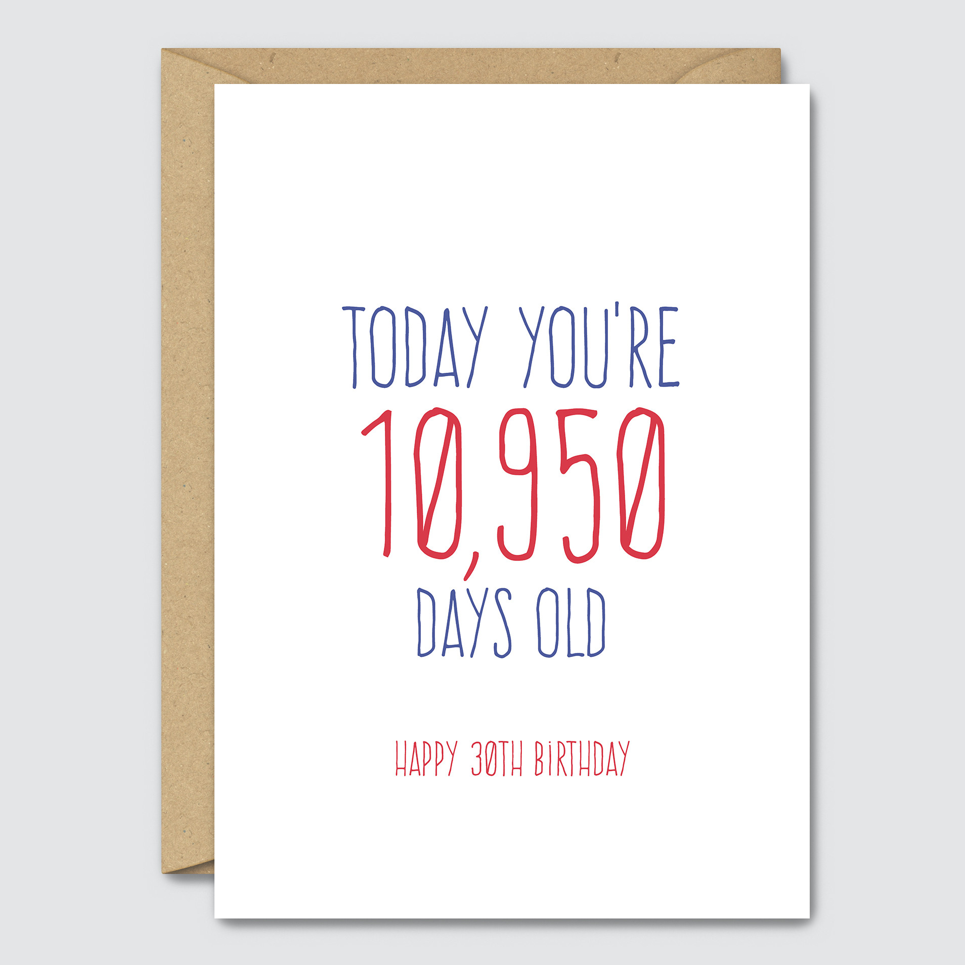 30th Birthday Cards
 Today You re 10 950 Days Old Happy 30th Birthday Funny