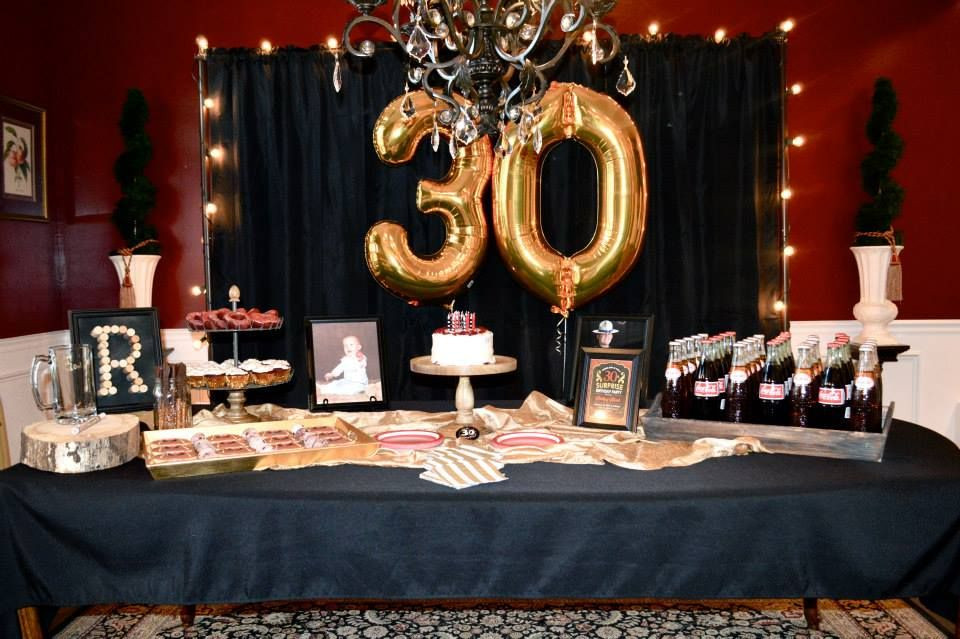30th Birthday Decorations For Him
 Masculine decor for surprise party men s 30th birthday