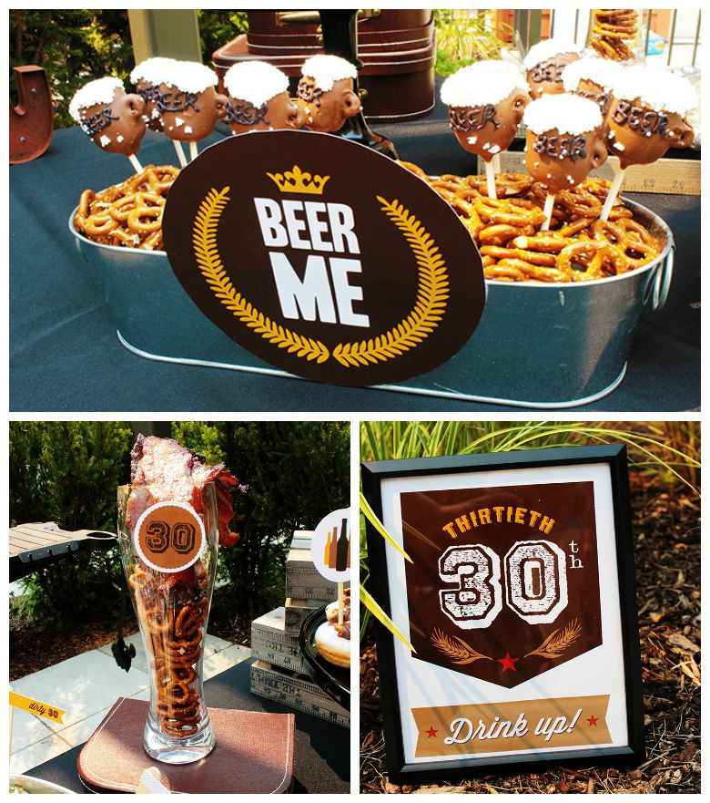 30th Birthday Decorations For Him
 Epic Dirty Thirty Birthday Beer Party B Lovely Events