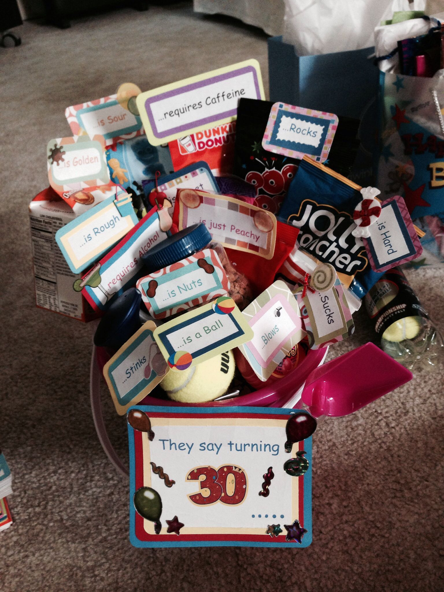 30th Birthday Gift Ideas For Men
 More of the 30th birthday basket Randoms