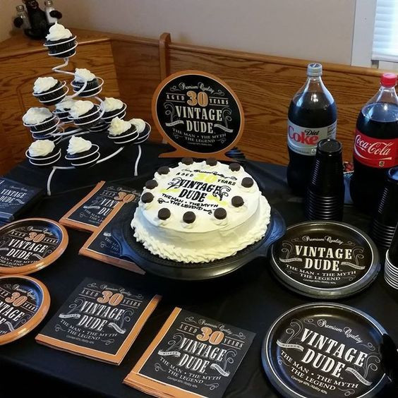 30th Birthday Gift Ideas For Men
 dessert table for a vintage inspired birthday party