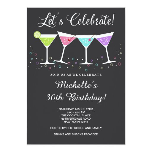 30th Birthday Party Invitations
 30th Birthday Invitation Adult Birthday Invite