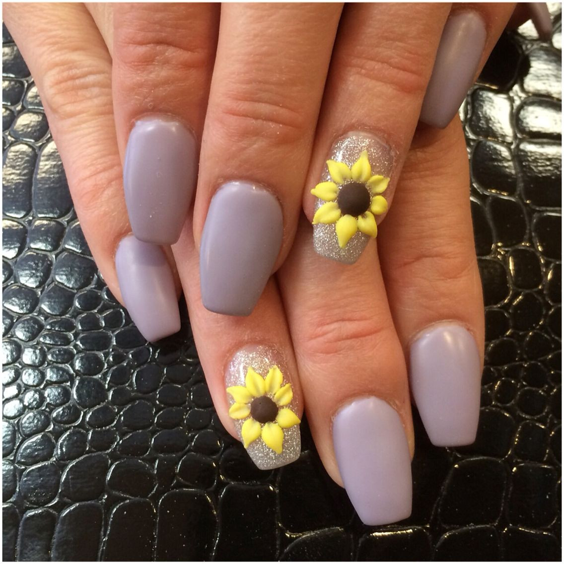 3d Flower Nail Designs
 3d sunflowers nails