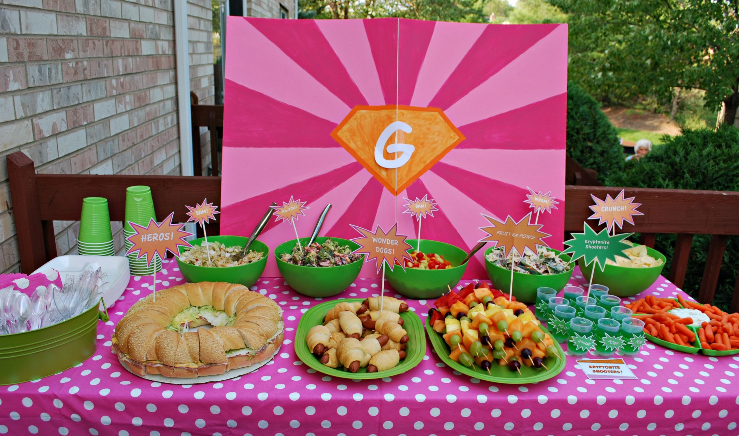 3Rd Birthday Party Food Ideas
 Guest Party Girl’s Superhero Party