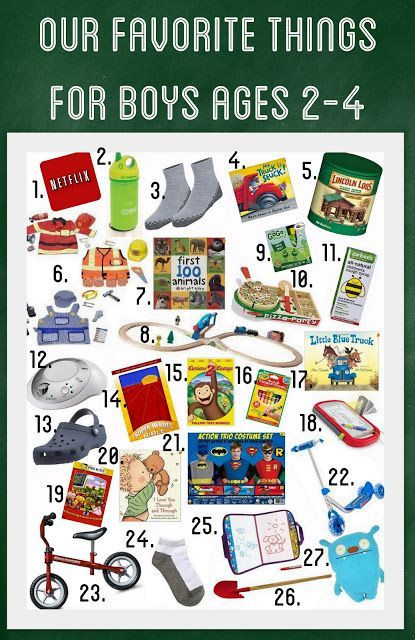 4 Year Old Boy Birthday Gifts
 Our Favorite Things for Boys Ages 2 4