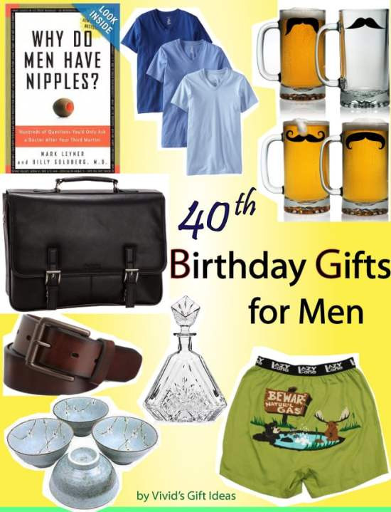 40th Birthday Gifts Men
 40th Birthday Ideas Gag Gift Ideas For Mens 40th Birthday