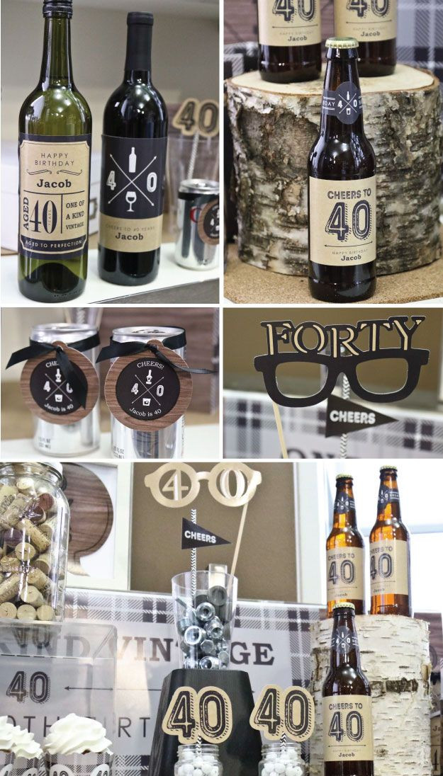 40Th Birthday Party Ideas Men
 Bottoms up 40th Birthday Party Ideas for Guys
