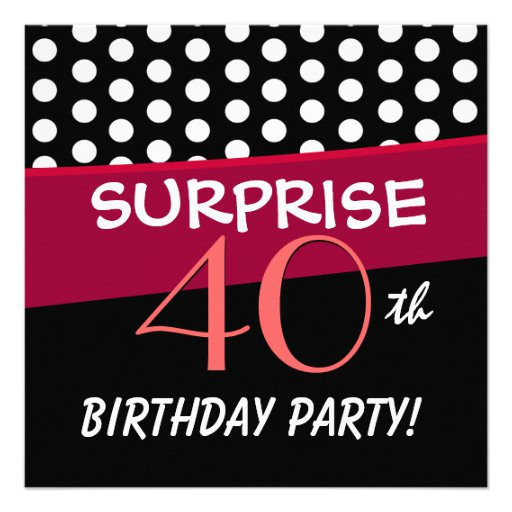 40th Surprise Birthday Invitations
 4 000 Surprise 40th Birthday Party Invitations Surprise