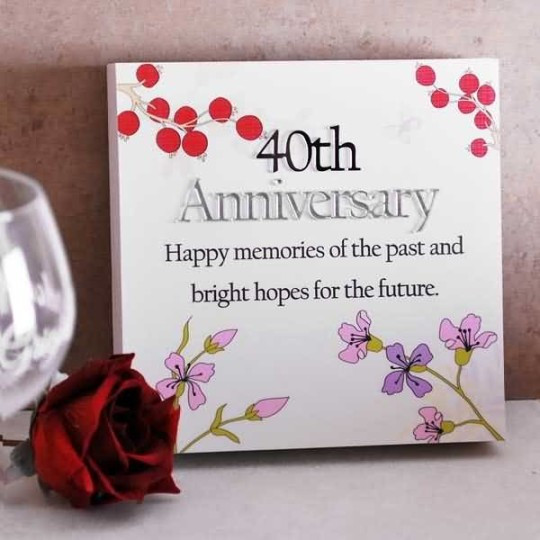 40Th Wedding Anniversary Quotes
 Happy 40th Marriage Wedding Anniversary Wishes Quotes