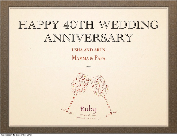 40Th Wedding Anniversary Quotes
 40TH WEDDING ANNIVERSARY QUOTES POEMS image quotes at