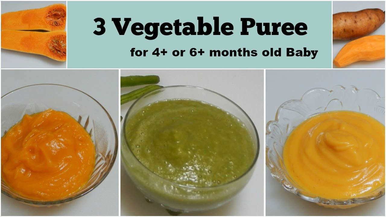 5 Month Old Baby Food Recipes
 3 Ve able Puree for 4 or 6 months Baby l Healthy Baby